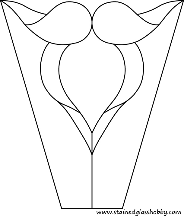 stained glass lamp shade pattern
