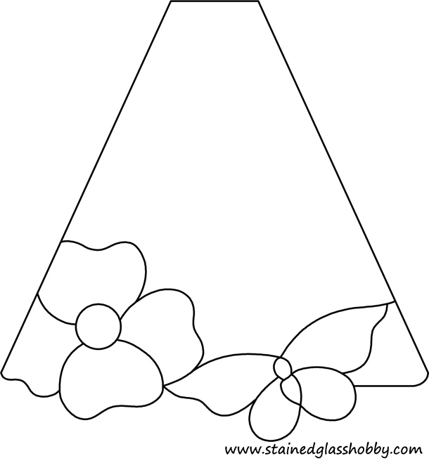 lampshade stained glass pattern