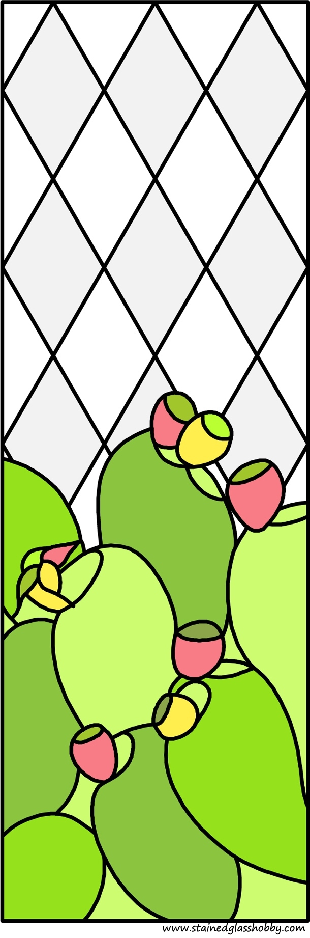 Bajtra panel stained glass design