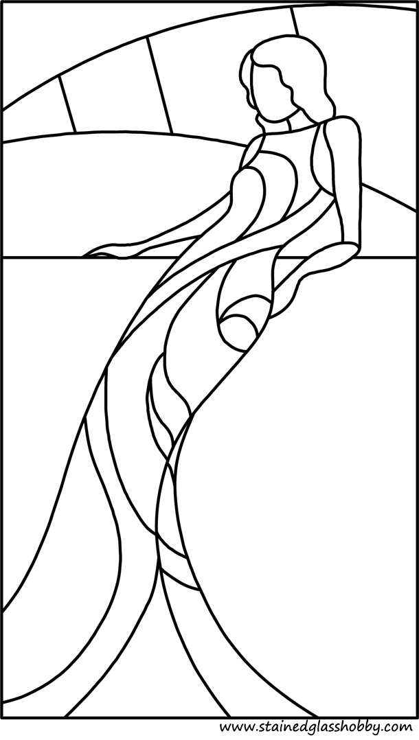 Mermaid panel pattern 1