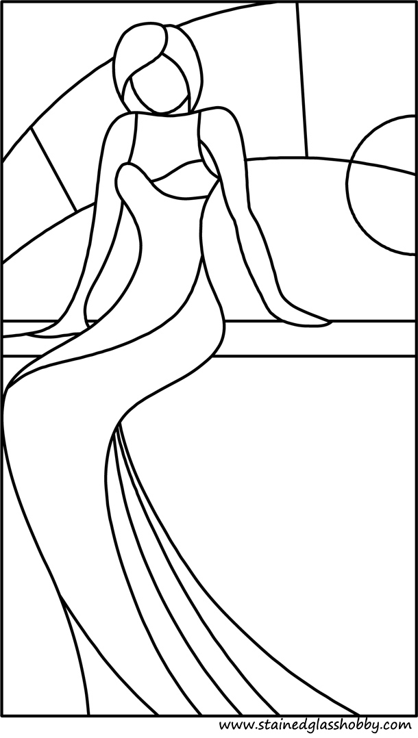 Mermaid panel pattern 2