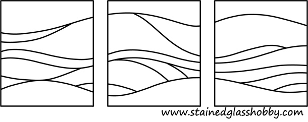 3 piece hill pattern panel