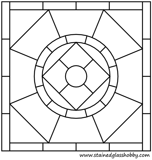 Square panel pattern 1 outline