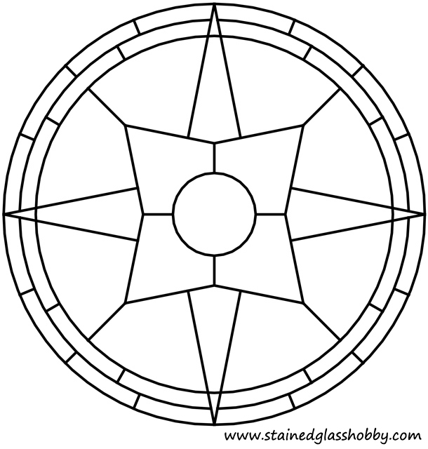 Star round panel outline