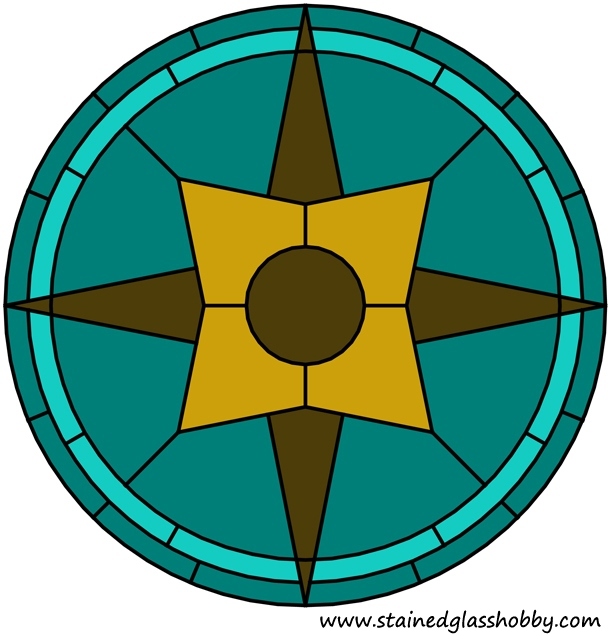 Color star round panel design