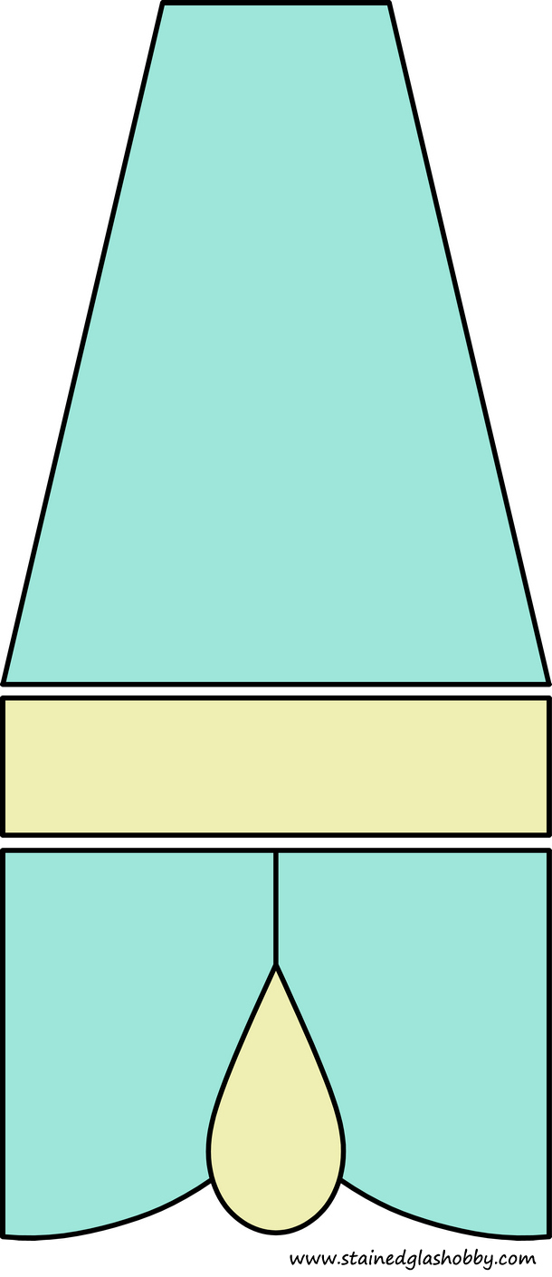lampshade stained glass pattern