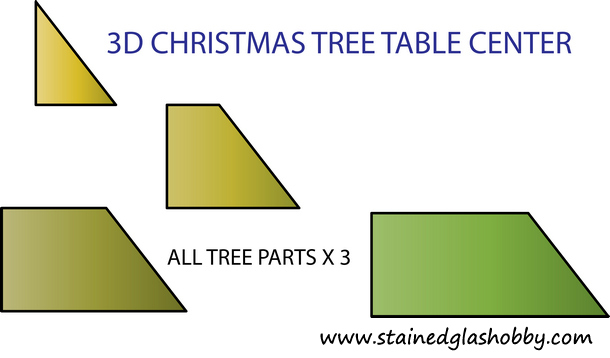 stained glass xmas tree pattern