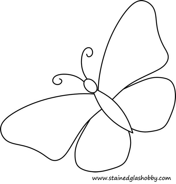 butterfly stained glass pattern