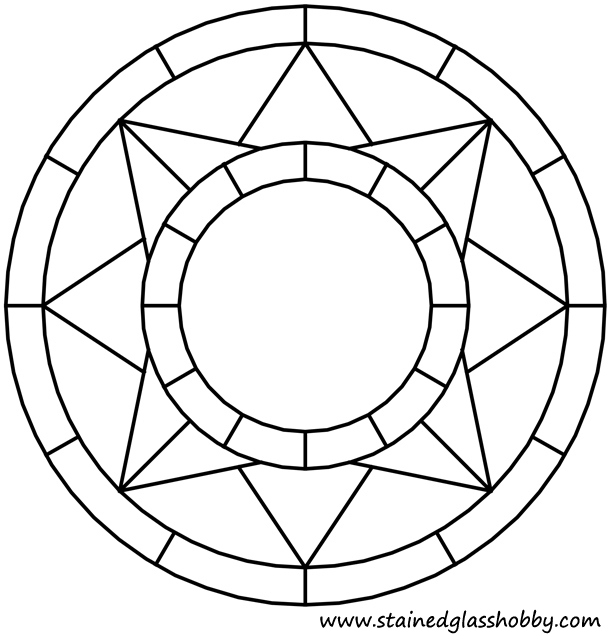 Stained glass panel design