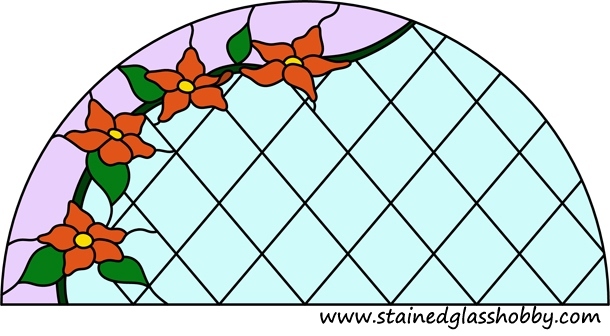 stained glass flowers