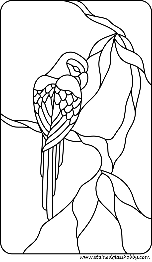 stained glass birds