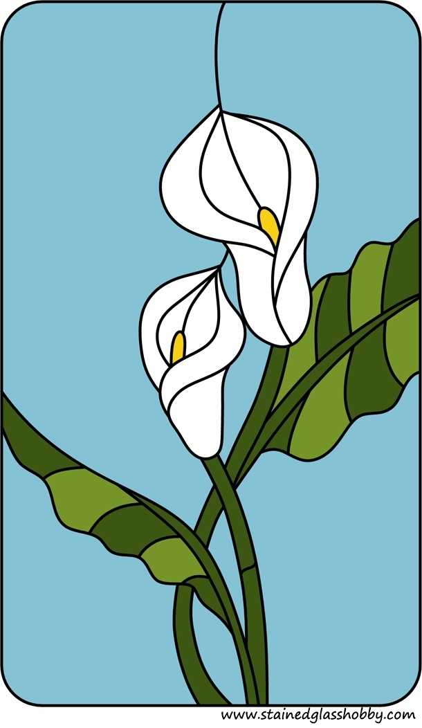 stained glass lily