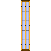 Stained glass panel design