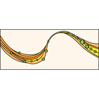 Horizontal design stained glass