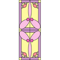 Stained glass modern pattern