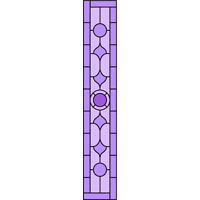 Rectangular panel for stained glass 2