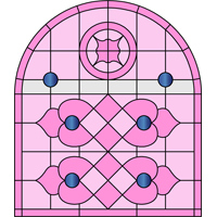 Arch design for stained glass 2