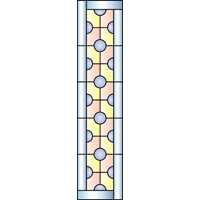 Rectangular panel for stained glass 6