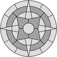 Round star design