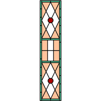 Stained glass panel design free pattern
