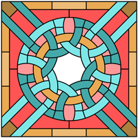 Stained glass panel