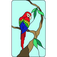 simple stained glass window designs
