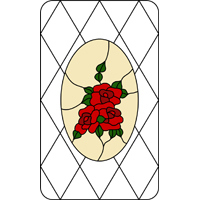 stained glass patterns flower