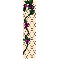 stained glass grapes