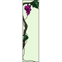 grapes stained glass art